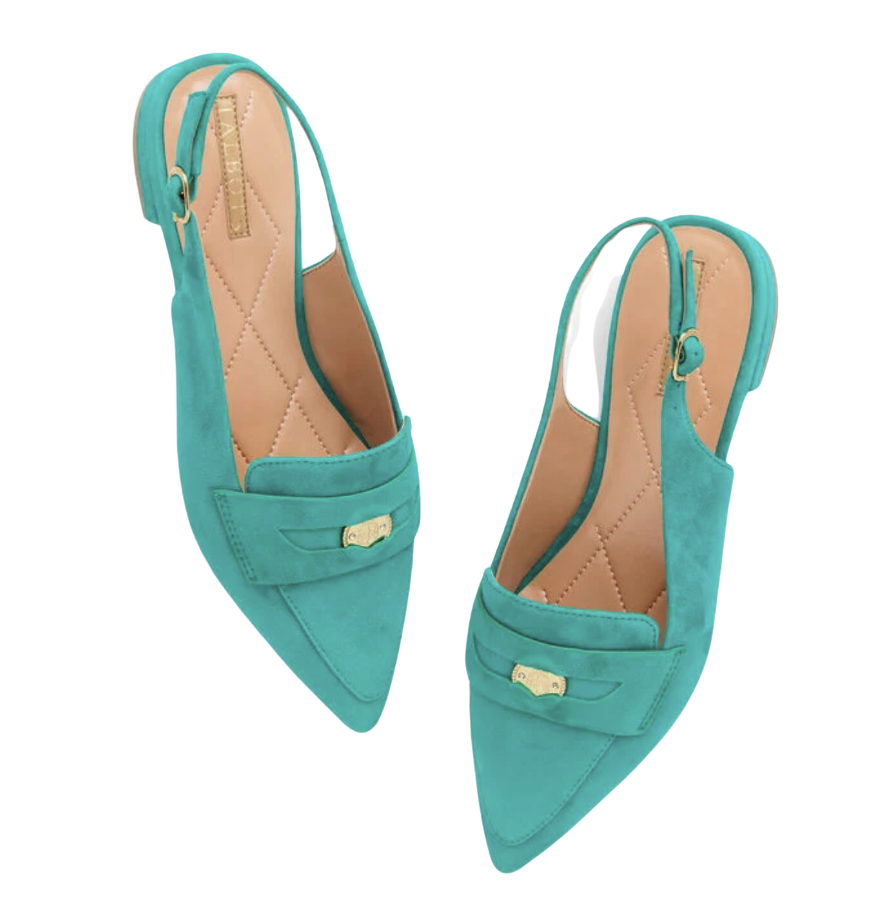 Scarlett Suede Slingback Flats
